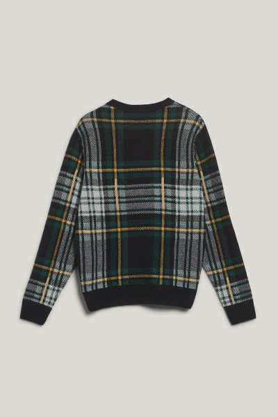 SVETER GANT CHECKED KNITTED C-NECK - Fotografia č. 2