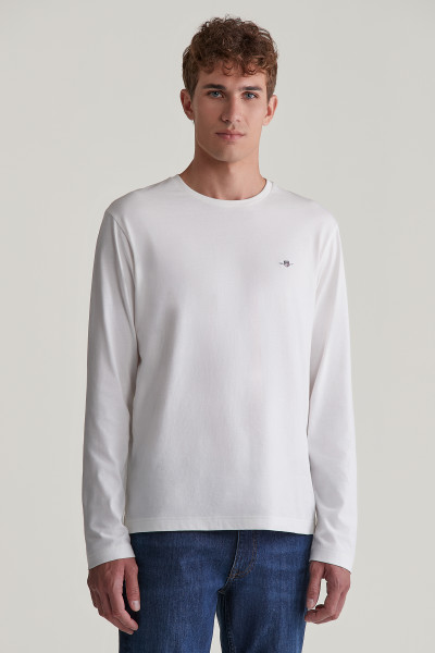 TRIČKO GANT REG SHIELD LS T-SHIRT - Fotografia č. 1