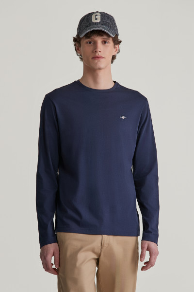 TRIČKO GANT REG SHIELD LS T-SHIRT - Fotografia č. 1