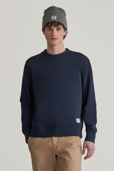 MIKINA GANT WASHED C-NECK SWEAT - Fotografie č. 1