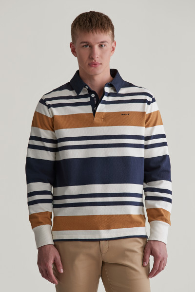 PÓLÓ GANT MULTISTRIPE HEAVY RUGGER - Kép 1