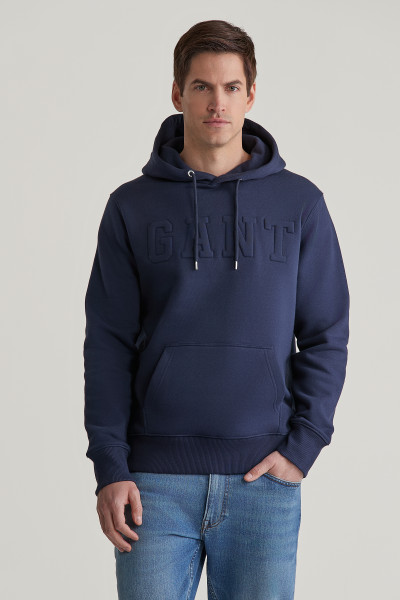 MIKINA GANT EMBOSSED SWEAT HOODIE - Fotografie č. 1