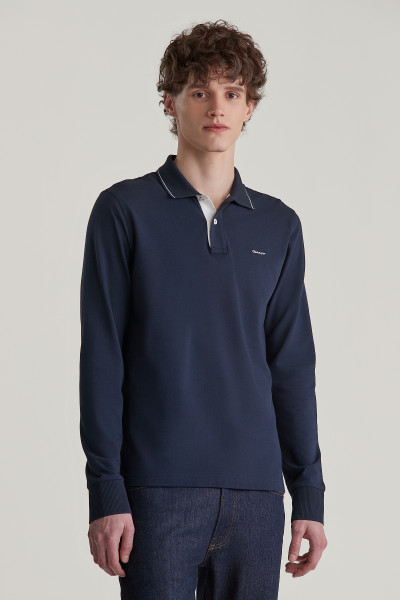 POLOKOŠEĽA GANT TEXTURED COLLAR POLO - Fotografia č. 1