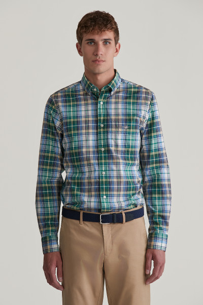 KOŠEĽA GANT REG POPLIN TARTAN CHECK SHIRT - Fotografia č. 1
