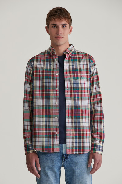 KOŠEĽA GANT REG POPLIN TARTAN CHECK SHIRT - Fotografia č. 1