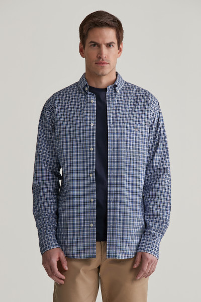ING GANT REG POPLIN SMALL CHECK SHIRT - Kép 1