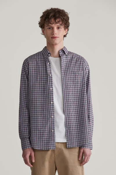 ING GANT REG POPLIN SMALL CHECK SHIRT - Kép 1