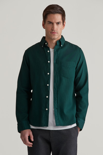 KOŠILE GANT REG GMNT DYED WAFFLE SHIRT - Fotografie č. 1
