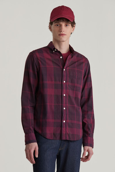 KOŠILE GANT REG GMNT DYED CHECK SHIRT - Fotografie č. 1
