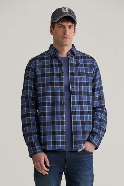 KOŠILE GANT REG HERRINGBONE CHECK SHIRT - Fotografie č. 1