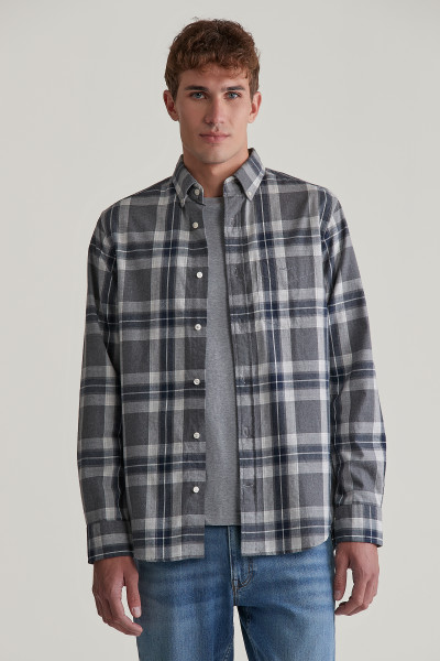 KOŠEĽA GANT REG TARTAN MELANGE CHECK SHIRT - Fotografia č. 1