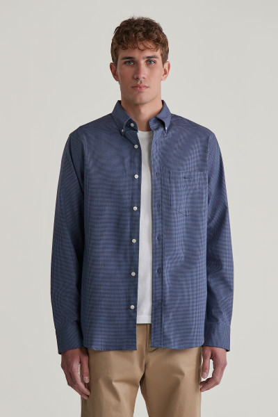 KOŠEĽA GANT REG HOUNDSTOOTH WOOL FLANNEL SHIRT - Fotografia č. 1