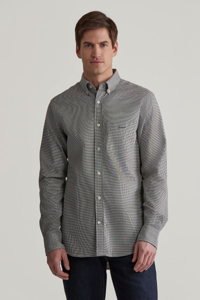 KOŠEĽA GANT REG HOUNDSTOOTH WOOL FLANNEL SHIRT - Fotografia č. 1
