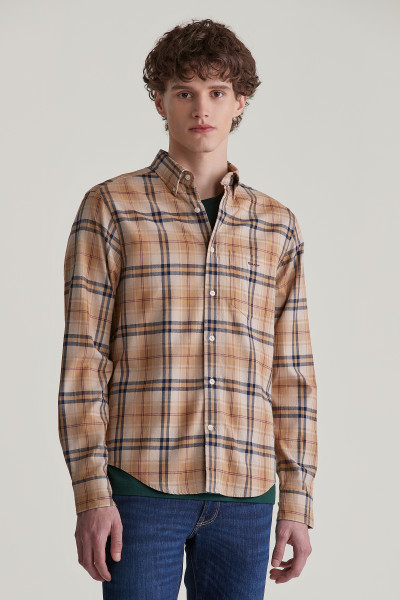 KOŠEĽA GANT REG JASPE FLANNEL PLAID SHIRT - Fotografia č. 1