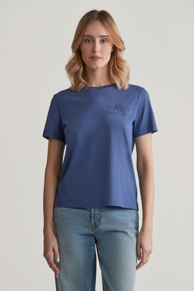TRIČKO GANT REG TONAL SHIELD SS T-SHIRT - Fotografia č. 1