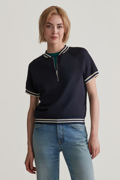 MIKINA GANT SS HALF ZIP SWEAT - Fotografia č. 1