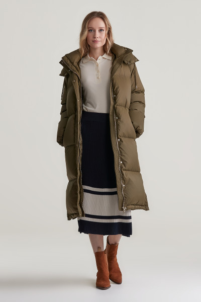 SUKŇA GANT CONTRAST RIBBED SKIRT - Fotografia č. 1