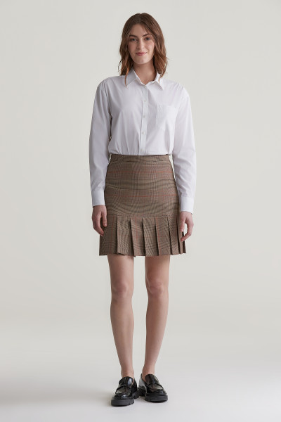 SZOKNYA GANT CHECKED PLEATED SKIRT - Kép 1