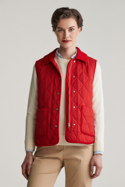 MELLÉNY GANT QUILTED VEST WITH CORD DETAILS - Kép 1