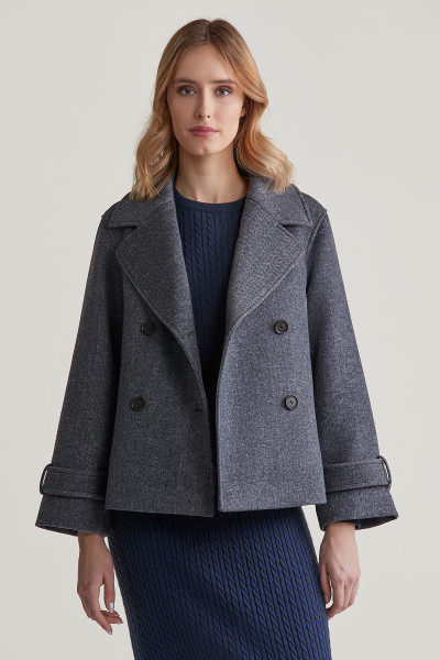 BUNDA GANT CROPPED HERRINGBONE WOOL JACKET - Fotografie č. 1