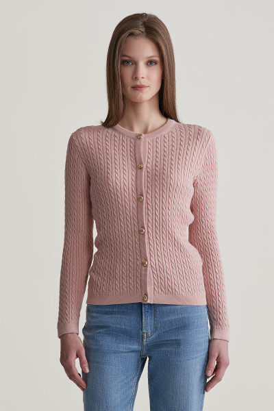 SVETER GANT MINI CABLE KNIT CARDIGAN - Fotografia č. 1