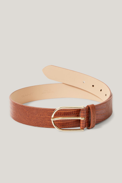 OPASOK GANT LIZARD PATTERN LEATHER BELT - Fotografia č. 1