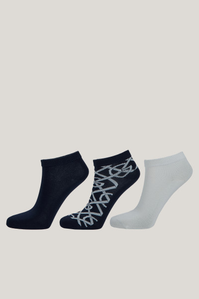 PONOŽKY GANT MONOGRAM ANKLE SOCKS 3-PACK - Fotografia č. 1