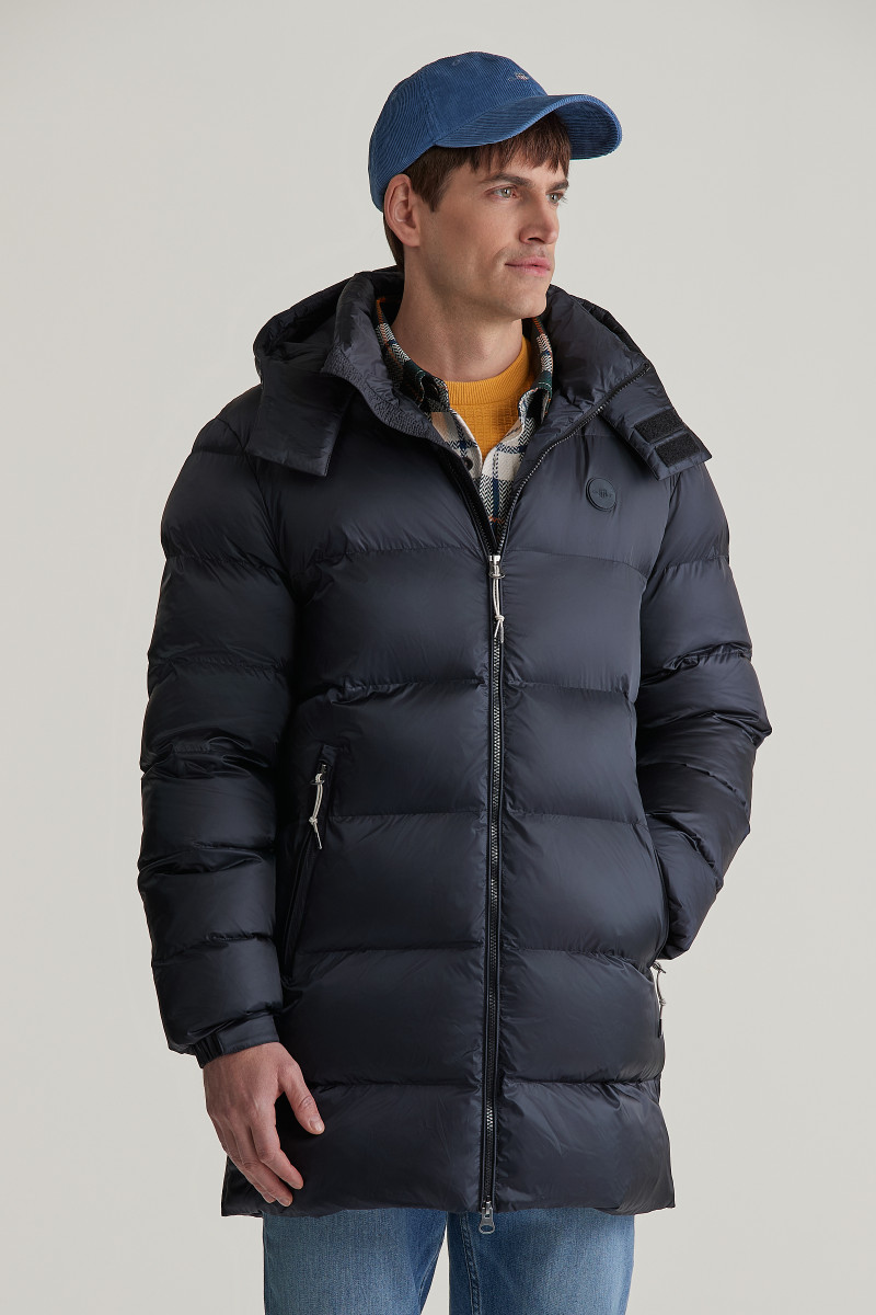 E-shop BUNDA GANT ACTIVE CLOUD MID LENGTH JACKET BLACK