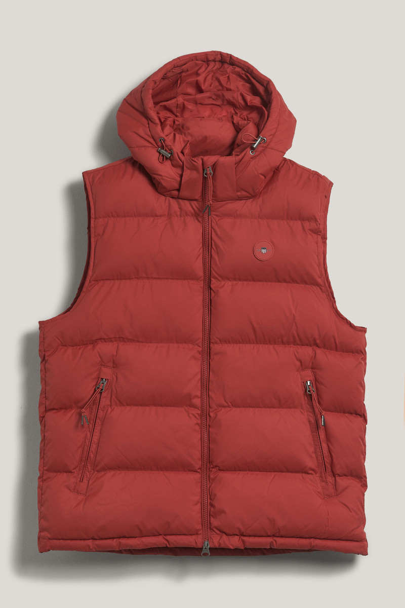 VESTA GANT ACTIVE CLOUD VEST IRON RED