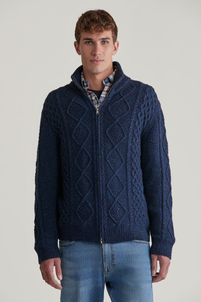 PULÓVER GANT CABLE ZIP CARDIGAN - Kép 1