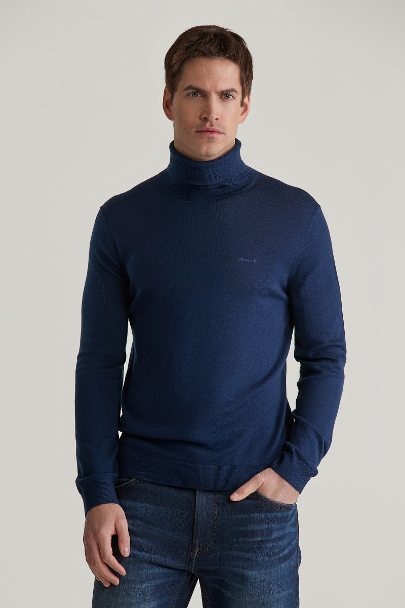 ROLÁK GANT EXTRAFINE MERINO WOOL TURTLENECK MARINE