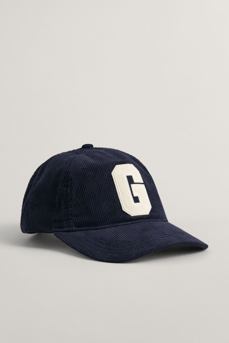 KŠILTOVKA GANT G BADGE WASHED CORD CAP EVENING BLUE