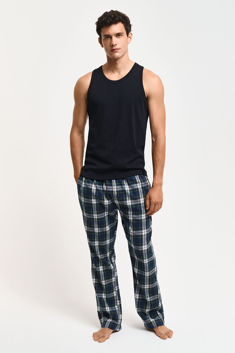 PYŽAMOVÉ NOHAVICE GANT FLANNEL PANTS NAVY