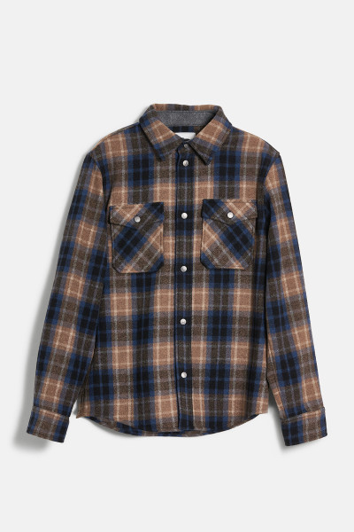 KOŠEĽA WOOLRICH ALASKAN MELTON OVERSHIRT - Fotografia č. 1