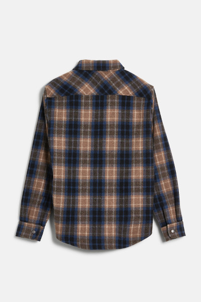 KOŠEĽA WOOLRICH ALASKAN MELTON OVERSHIRT - Fotografia č. 2