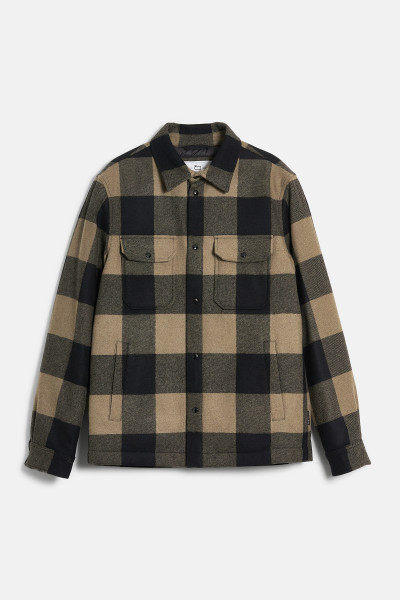 BUNDA WOOLRICH ALASKAN WOOL CHECK OVERSHIRT - Fotografia č. 1