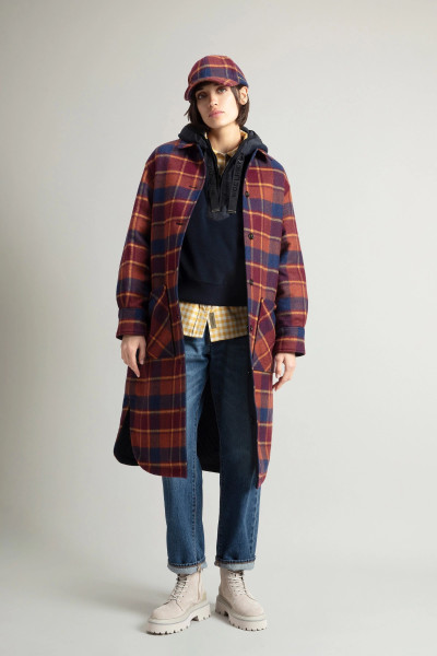 KABÁT WOOLRICH COMPACT WOOL OVERCOAT - Fotografia č. 2
