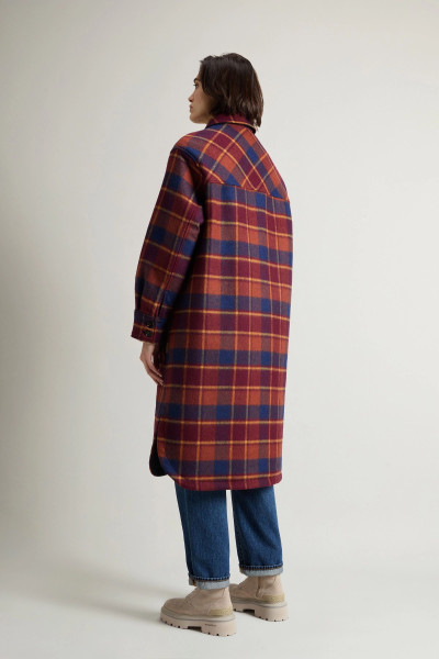 KABÁT WOOLRICH COMPACT WOOL OVERCOAT - Fotografia č. 3