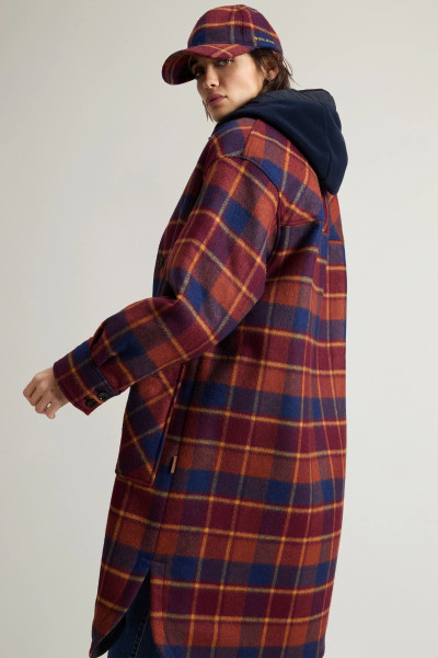 KABÁT WOOLRICH COMPACT WOOL OVERCOAT - Fotografia č. 4