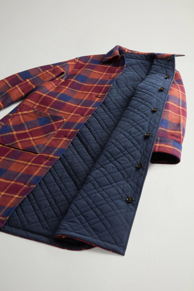 KABÁT WOOLRICH COMPACT WOOL OVERCOAT - Fotografia č. 9