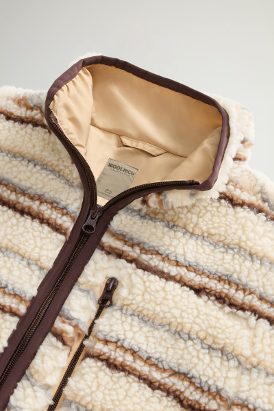 MELEGÍTŐ FELSŐ WOOLRICH CURLY SHERPA SWEATSHIRT - Kép 6