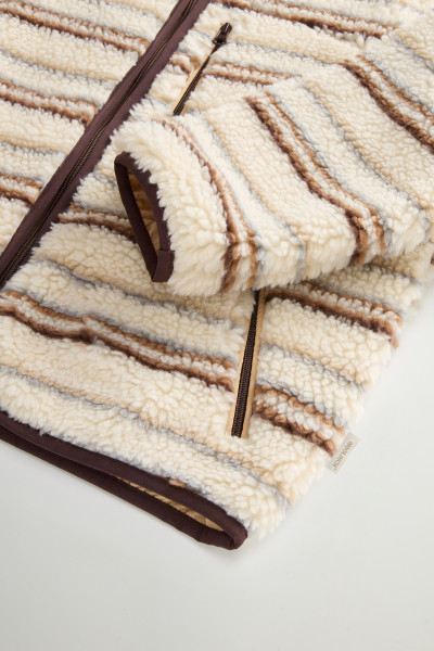 MELEGÍTŐ FELSŐ WOOLRICH CURLY SHERPA SWEATSHIRT - Kép 7