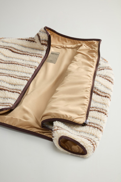 MELEGÍTŐ FELSŐ WOOLRICH CURLY SHERPA SWEATSHIRT - Kép 8