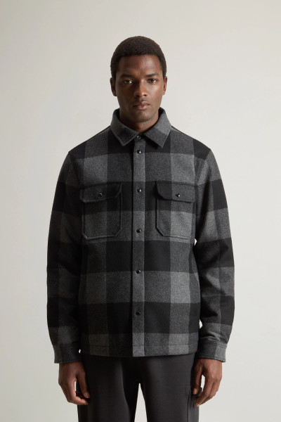 BUNDA WOOLRICH ALASKAN WOOL CHECK OVERSHIRT - Fotografie č. 1