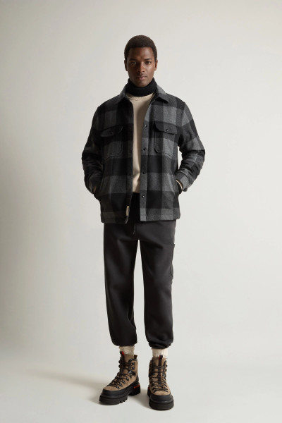 BUNDA WOOLRICH ALASKAN WOOL CHECK OVERSHIRT - Fotografie č. 2