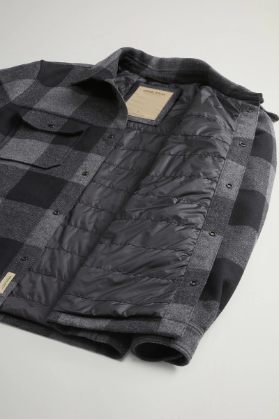 BUNDA WOOLRICH ALASKAN WOOL CHECK OVERSHIRT - Fotografie č. 5