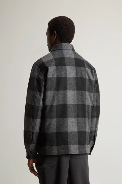 BUNDA WOOLRICH ALASKAN WOOL CHECK OVERSHIRT - Fotografie č. 3