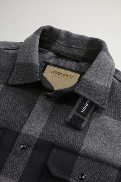 BUNDA WOOLRICH ALASKAN WOOL CHECK OVERSHIRT - Fotografie č. 8