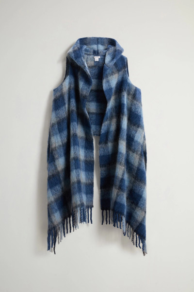 ŠÁL WOOLRICH HOODED WOOL CAPE SCARF - Fotografia č. 1