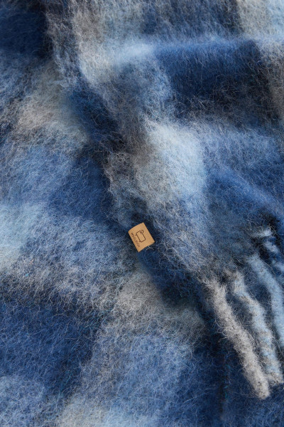 ŠÁL WOOLRICH HOODED WOOL CAPE SCARF - Fotografia č. 4